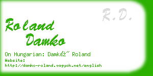 roland damko business card